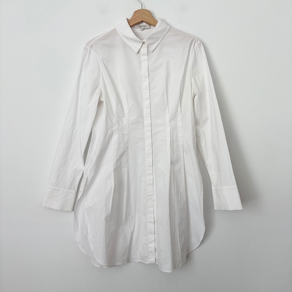 Dorothée Schumaccher poplin darted long blouse - Picture 2 of 6